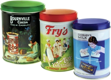 Cadbury 3er Set Aufbewahrungsdosen im Retro-Design von Half Moon Bay